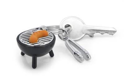 Metalmorphose Bbq Sausage Keychain Mtm142-01 - 2
