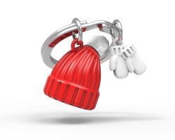 Metalmorphose Beanie Glove Keychain Mtm149-01 - 2