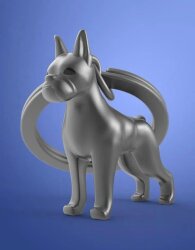 Metalmorphose Boxer Dog Keychain MTM252-02 - 2