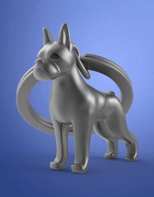 Metalmorphose Boxer Dog Keychain MTM252-02 - 2