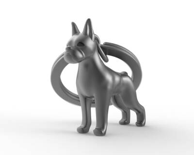 Metalmorphose Boxer Dog Keychain MTM252-02 - 1
