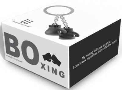 Metalmorphose Boxing Gloves Keychain Black Mtm319-01 - 3