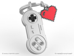 Metalmorphose Game Console Keychain Mtm294-01 - 3