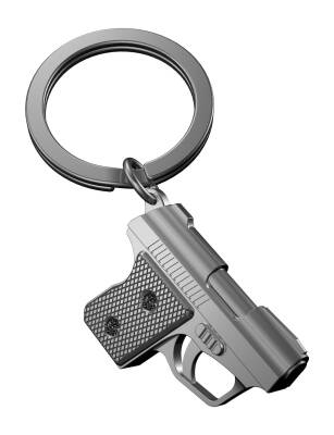 Metalmorphose Gangster Gun Keychain Mtm973 - 1