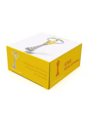 Metalmorphose King Chess Anahtarlık MTM240-01 Gri Gold - 2