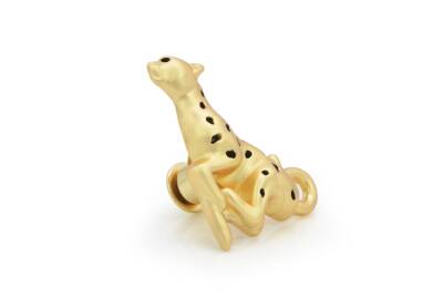 Metalmorphose Leopard & Tropical Leaf Brooch Mtmp106 - 5