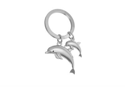 Metalmorphose Mother And Baby Dolphin Mtm 145-06 Keychain - 1