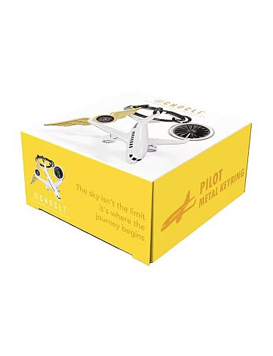 Metalmorphose Pilot Anahtarlığı MTM372-01 - Gold/Beyaz - 3
