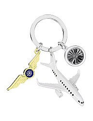 Metalmorphose Pilot Anahtarlığı MTM372-01 - Gold/Beyaz - 1
