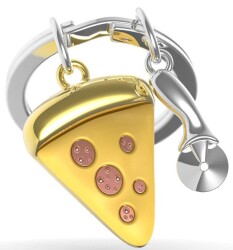 Metalmorphose Pizza Keychain Mtm323-01 - 2