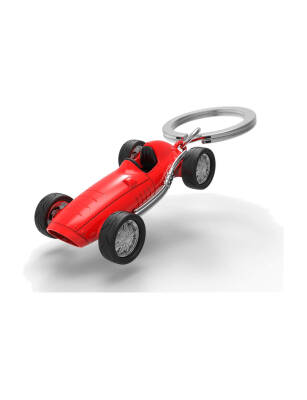 Metalmorphose Red Vintage Race Car Keychain - 1