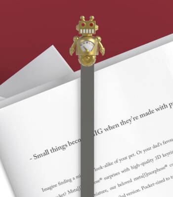 Metalmorphose Robot Bookmark Gold Mtmb249-01 - 1