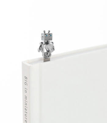 Metalmorphose Robot Bookmark Silver Mtmb249-02 - 2