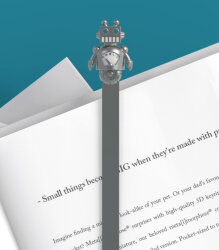 Metalmorphose Robot Bookmark Silver Mtmb249-02 - 3