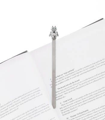 Metalmorphose Robot Bookmark Silver Mtmb249-02 - 1