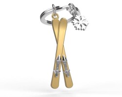 Metalmorphose Ski Keychain Mtm151-01 - 1