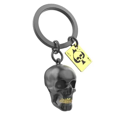Metalmorphose Skull Keychain Mtm137-01 - 1