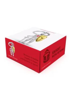 Metalmorphose Şövalye Anahtarlık MTM344-01 Gri Gold Kırmızı - 2