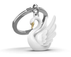 Metalmorphose Swan Keychain White Mtm143-01 - 1