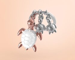 Metalmorphose Turtle Family Keychain MTM195-01 - 2