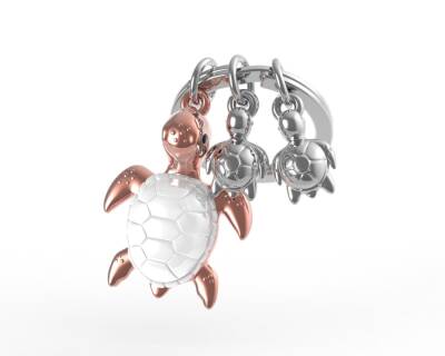 Metalmorphose Turtle Family Keychain MTM195-01 - 1