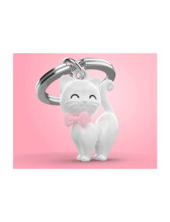 Metalmorphose White Cat Keychain Mtm341-01 - 2