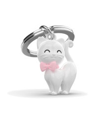 Metalmorphose White Cat Keychain Mtm341-01 - 1