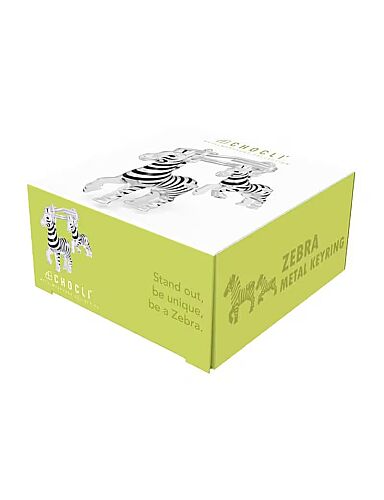 Metalmorphose Zebra Anahtarlık MTM424-01 - Gümüş/Siyah - 3