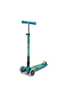 Micro Maxi Deluxe Foldable Petrol Green (Led) Scooter Mmd097 - 6