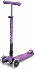 Micro Maxi Deluxe Foldable Purple (Led) Scooter Mmd100 - 2