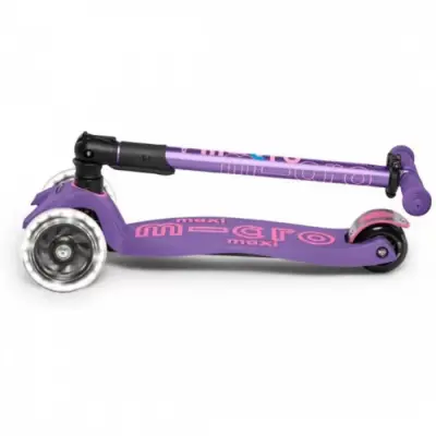 Micro Maxi Deluxe Foldable Purple (Led) Scooter Mmd100 - 3