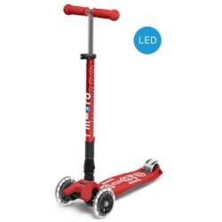 Micro Maxi Deluxe Foldable Red (Led) Scooter Mmd098 - 1