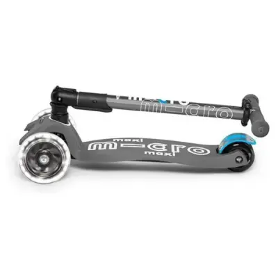 Micro Maxi Deluxe Foldable Volcano Grey (Led) Scooter Mmd094 - 5