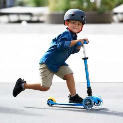 Micro Mini Deluxe Foldable Ocean Blue Scooter Mmd102 - 4