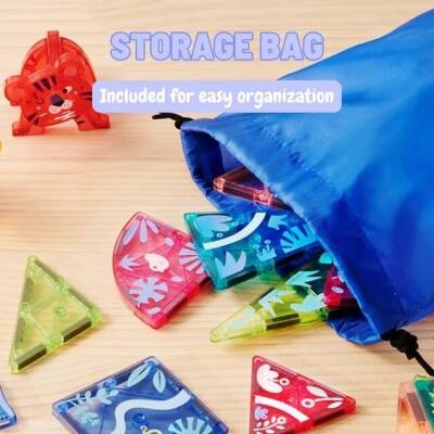 Mideer Colorful Magnetic Tiles 60 Pieces CT1210 - 6