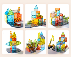 Mideer Colorful Magnetic Tiles Little Architect 36 Pieces MD4289 - 3