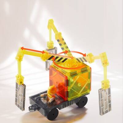 Mideer Colorful Magnetic Tiles Little Architect 36 Pieces MD4289 - 6