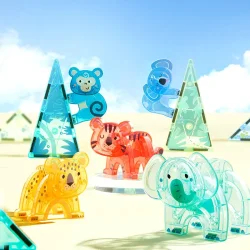 Mideer Colorful Magnetic Tiles Magic Forest 40 Pieces CT6399 - 5