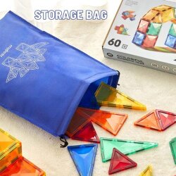 Mideer Colorful Magnetic Tiles Obstacle Course 100 Pieces MD1166 - 6