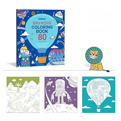 Mideer Drawıng Colorıng Book-Boy Çizim ve Boyama Kitabı Md4092 - 2