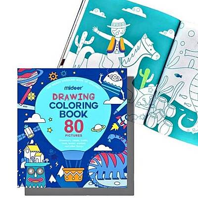 Mideer Drawıng Colorıng Book-Boy Çizim ve Boyama Kitabı Md4092 - 3