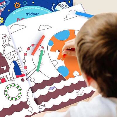 Mideer Drawıng Colorıng Book-Boy Çizim ve Boyama Kitabı Md4092 - 5