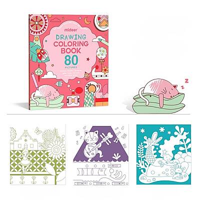 Mideer Drawıng Colorıng Book-Gırl Çizim ve Boyama Kitabı Md4093 - 6