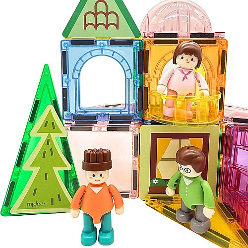 Mideer Magnetic Tiles - Bizim Aile, 32 Parça MD1640 - 2
