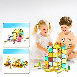 Mideer Magnetic Tiles - Bizim Aile, 32 Parça MD1640 - 4