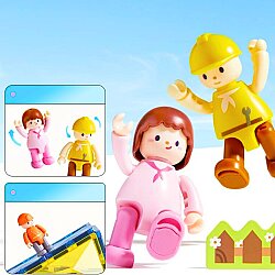 Mideer Magnetic Tiles - Bizim Aile, 32 Parça MD1640 - 5