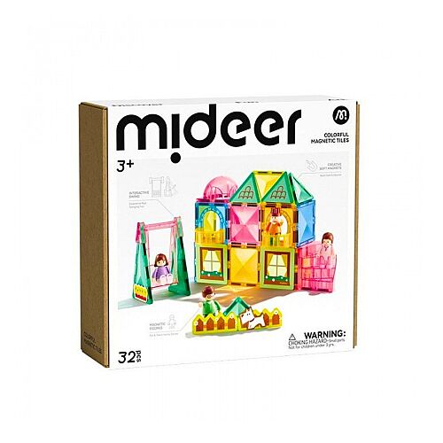 Mideer Magnetic Tiles - Bizim Aile, 32 Parça MD1640 - 1