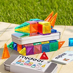 Mideer Magnetic Tiles Mini Seyahat Boy 42 Parça - 2