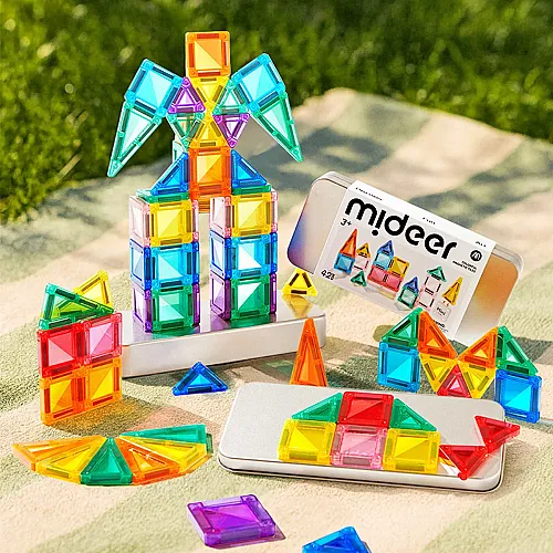 Mideer Magnetic Tiles Mini Seyahat Boy 42 Parça - 3