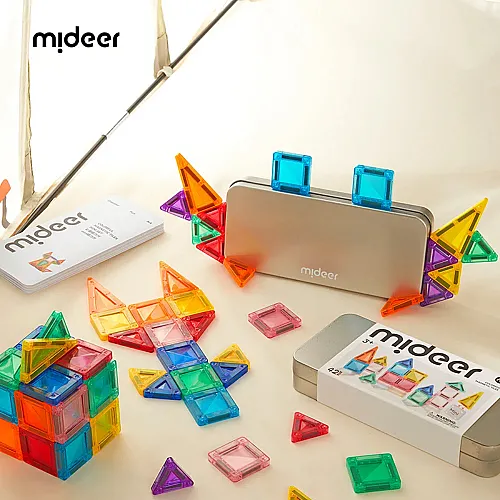 Mideer Magnetic Tiles Mini Seyahat Boy 42 Parça - 4